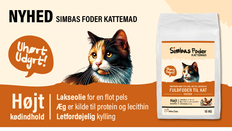 Simbas Foder Kattemad med kylling - læs mere