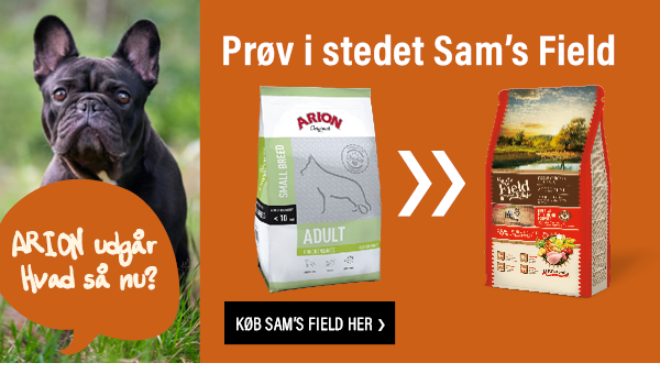 Se udvalg af Sam's Field hundefoder