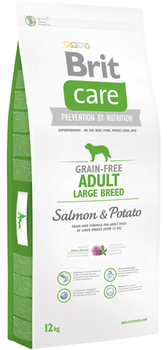 Brit Care Grain-free Adult Large Breed Salmon & Potato 12 kg - HUL I POSE