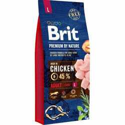 Brit Premium by Nature Adult Large Kylling 15kg