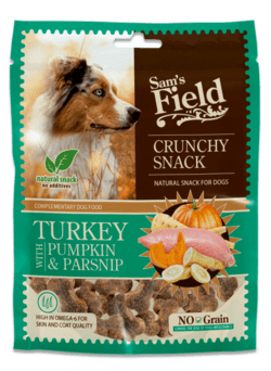 Sams Field Crunchy Cracker Kalkun med Græskar & Pastinak (200g) - Bedst før 02.12.24