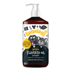 Bugalugs Naturligt Tilskud med Hørfrøolie (500ml)