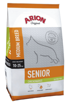Arion Original Hundefoder Senior Medium Kylling & Ris 12kg