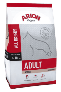 Arion Original Hundefoder Adult All Breeds Active Kylling & Ris 12kg