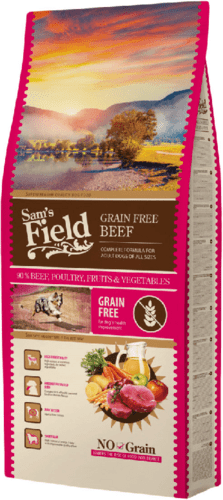 Sams Field Grain Free Angus Beef 13kg hundefoder kornfri