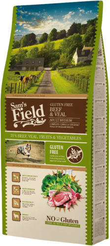 Sams Field Adult Medium Beef & Veal 13kg hundefoder