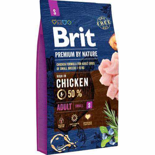 Brit Premium by Nature Adult Small Kylling 8kg