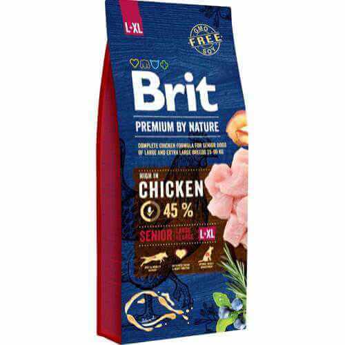 Brit Premium by Nature Senior L/XL Kylling 15kg