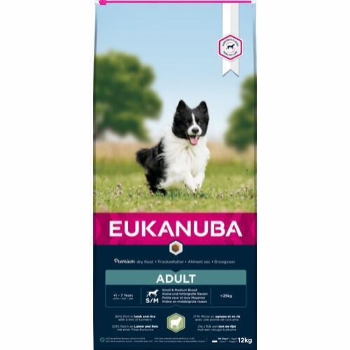 Eukanuba Adult Small & Medium Breed Lamb & Rice 2,5kg hundefoder