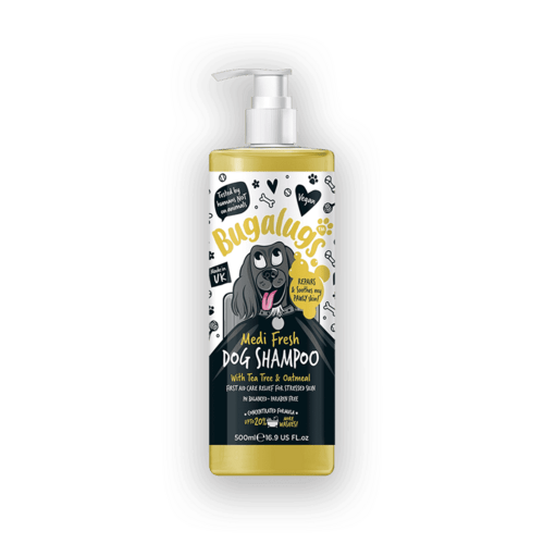 Bugalugs Hundeshampoo mod kløe med Havre og Tea Tree (500ml)