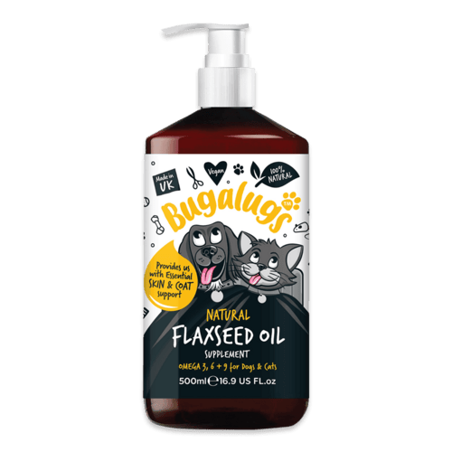Bugalugs Naturligt Tilskud med Hørfrøolie (500ml)