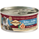 Carnilove Turkey & Salmon for Adult Cats (12x100g) - KORT HOLDBARHED