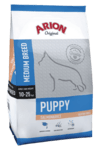 Arion Original Puppy Medium Breed Laks & Ris (12kg) - INGEN LOYALITET - Bedst før 19/06/24